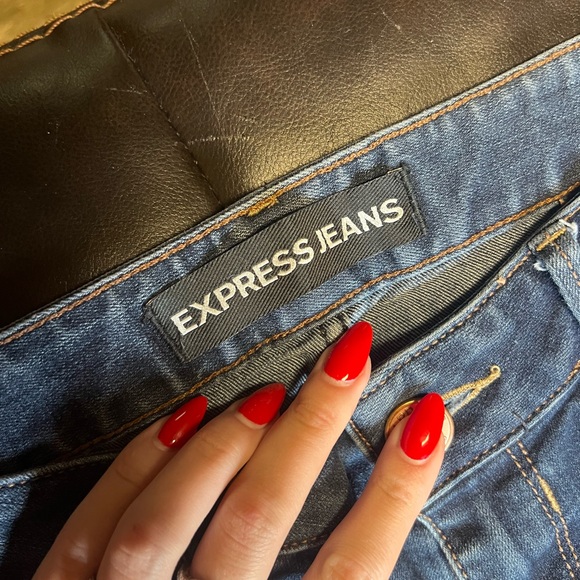 Express Stella Low Rise Ankle Skinny Denim Jeans, Size 6, Y2K, - Picture 4 of 5